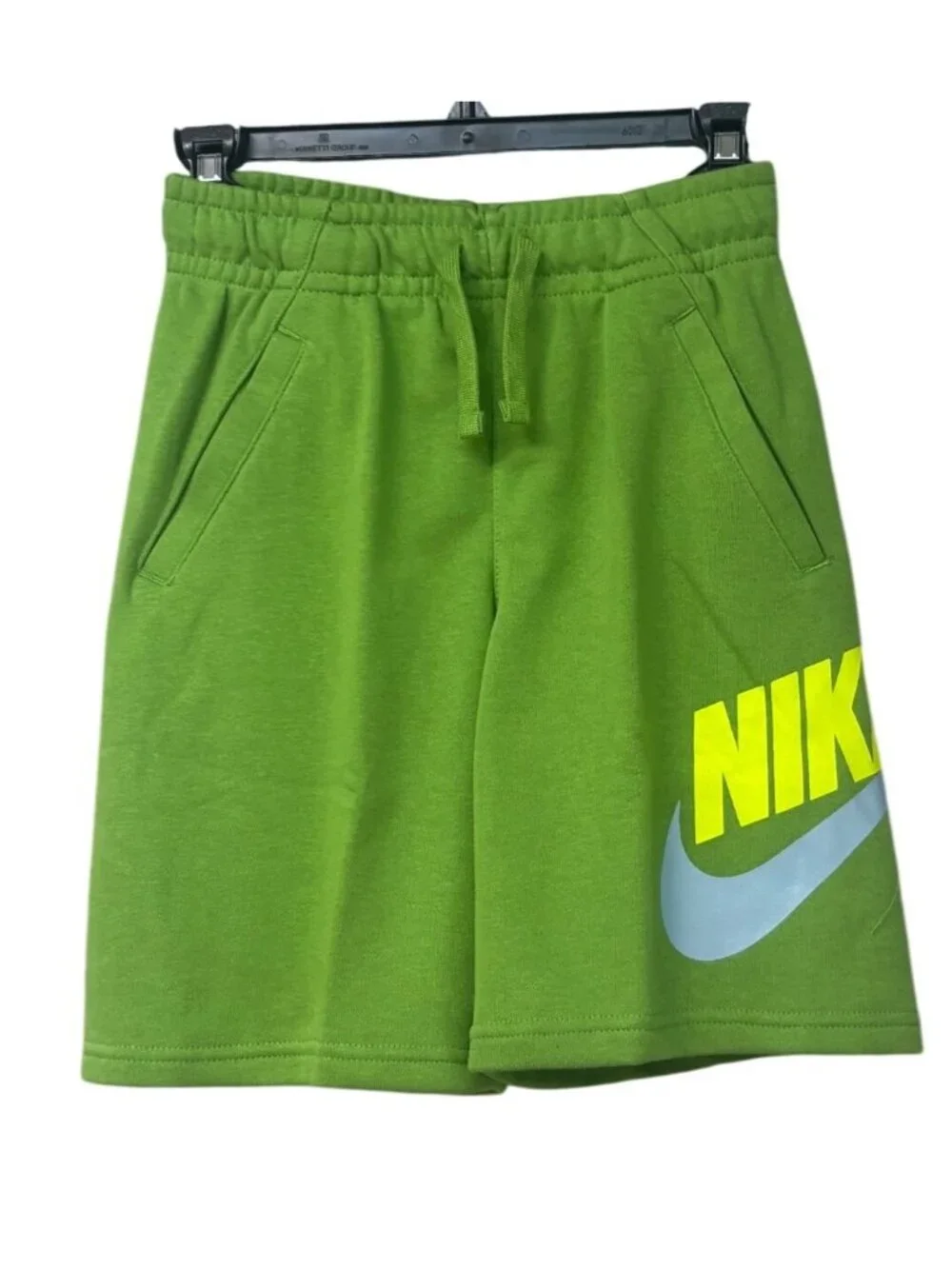 Nike Kid’s Sportswear HBR Club Fleece Shorts, Chlorophyll, Boy's Sz. M